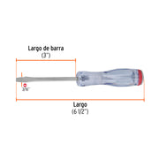 Desarmador plano de golpe 3/16' x 3', TRUPER EXPERT