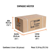 Desarmador plano de golpe 3/8' x 10', TRUPER EXPERT