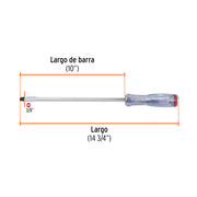 Desarmador plano de golpe 3/8' x 10', TRUPER EXPERT