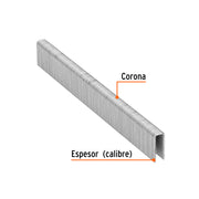 Caja con 5000 grapas corona 1/4' calibre 18, 16mm p/ENNE-120