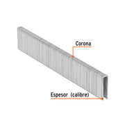 Caja con 5000 grapas corona 1/4' calibre 18, 22mm p/ENNE-120