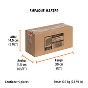 Caja con 5000 grapas corona 1/4' calibre 18, 25mm p/ENNE-120