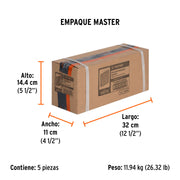 Caja con 5000 grapas corona 1/4' calibre 18, 28mm p/ENNE-120
