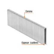 Caja con 5000 grapas corona 1/4' calibre 18, 38mm p/ENNE-120