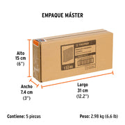 Caja con 5000 grapas corona 3/8' calibre 22, 16mm p/ENNE-70