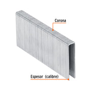 Caja con 1000 grapas corona 7/16' cal. 16, 50mm p/ENNE-160