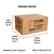 Inyectora de grasa 14 oz, 8000 PSI con grip antiderrapante