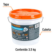 Grasa lubricante multiusos, base litio, 3.5 kg, TRUPER
