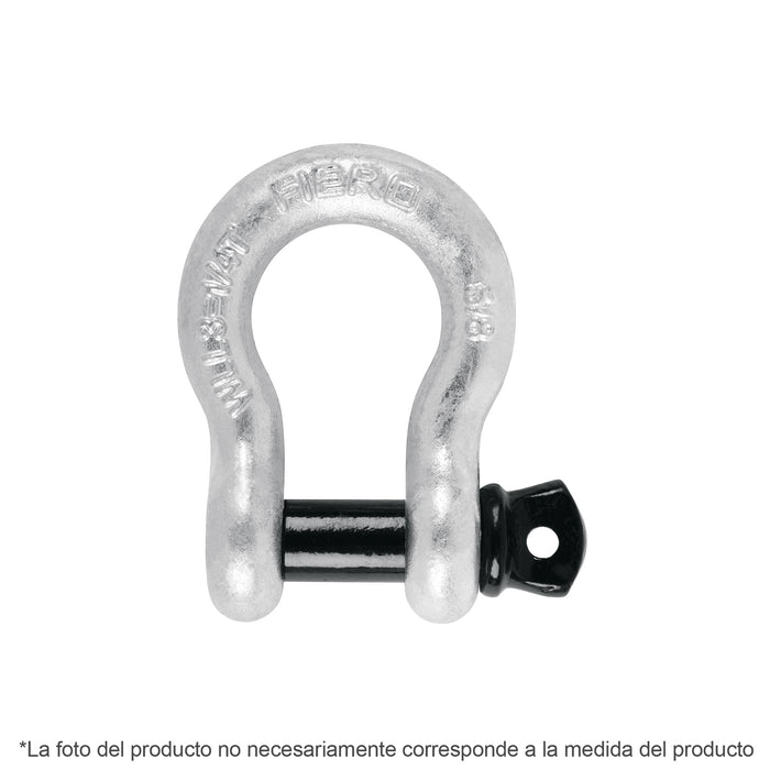 Grillete de acero forjado 1/2', FIERO