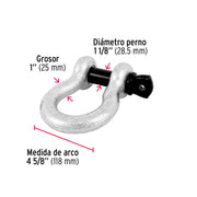 Grillete de acero forjado 1', FIERO