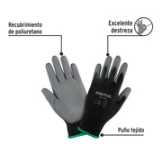 Guantes de nylon recubiertos de poliuretano, M, PRETUL