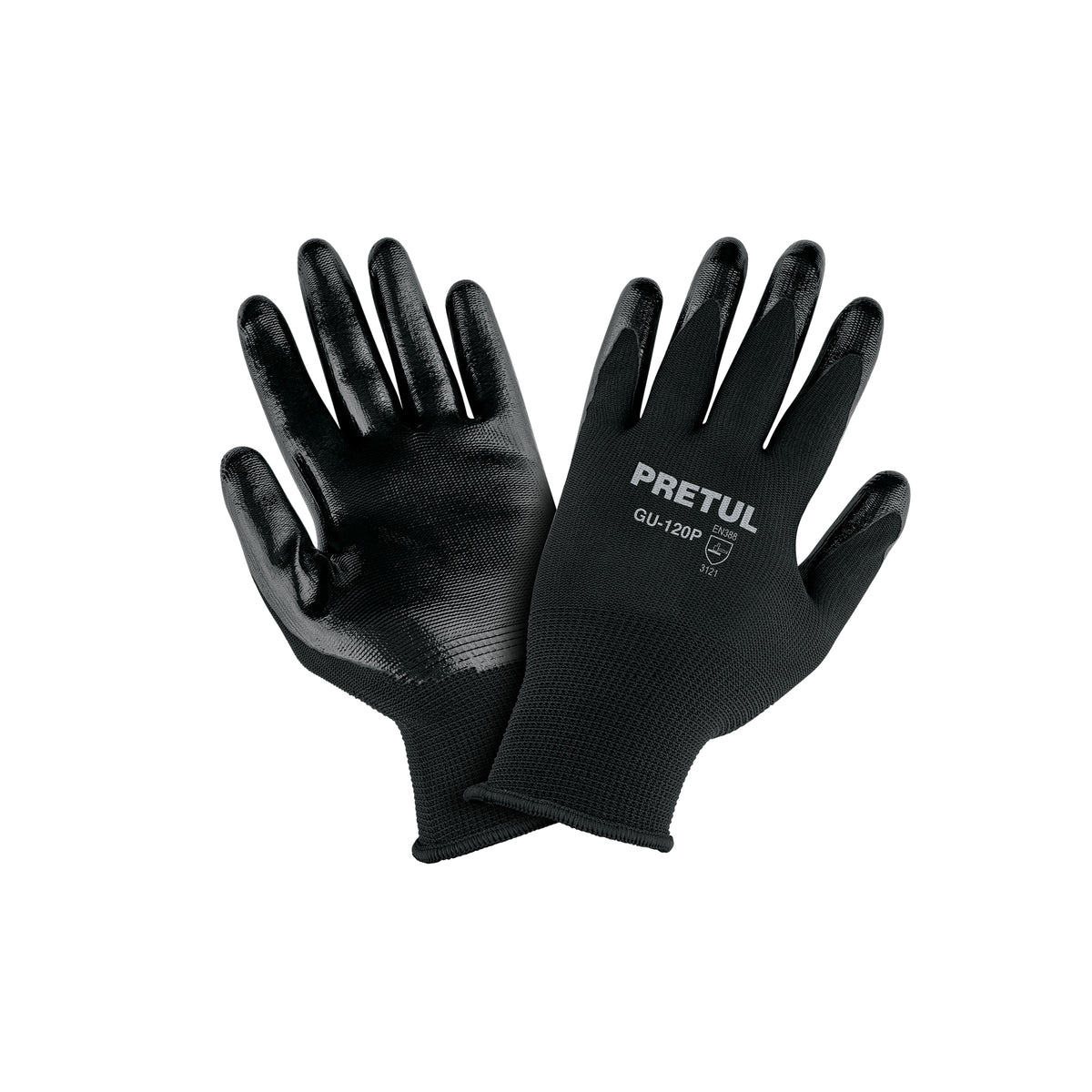 Guantes de nylon recubiertos de nitrilo, XCH, PRETUL