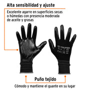 Guantes de nylon recubiertos de nitrilo, G, TRUPER