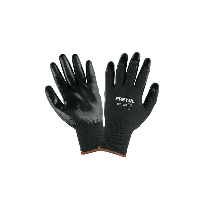 Guantes de nylon recubiertos de nitrilo, XG, PRETUL