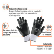 Guantes de poliéster recubiertos de nitrilo, CH, TRUPER