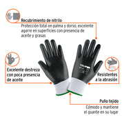 Guantes de poliéster recubiertos de nitrilo, G, TRUPER