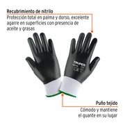 Guantes de poliéster recubiertos de nitrilo, G, TRUPER