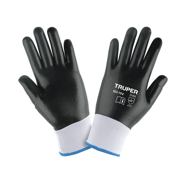 Guantes de poliéster con recubrimiento de nitrilo, XG TRUPER