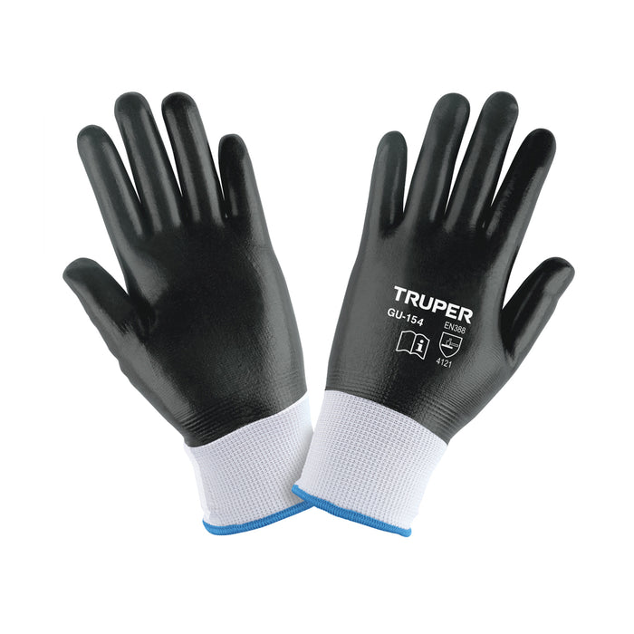 Guantes de poliéster con recubrimiento de nitrilo, XG TRUPER