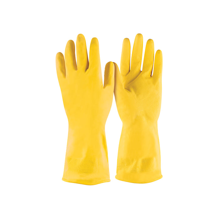 Guantes de látex para limpieza, amarillos, ECH, PRETUL