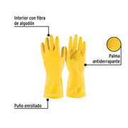 Guantes de látex para limpieza, M, PRETUL