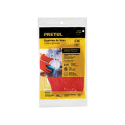 Guantes de látex para limpieza, rojos, CH, PRETUL