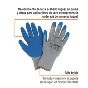 Guantes de poliéster recubiertos de látex, CH, TRUPER