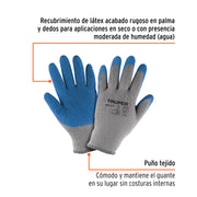Guantes de poliéster recubiertos de látex, M, TRUPER