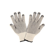 Guantes de algodón con puntos de PVC en palma y dorso,PRETUL