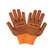 Guantes de algodón con puntos de PVC en palma y dorso,TRUPER