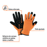 Guantes para mecánico, palma reforzada, unitalla, TRUPER