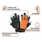 Guantes para mecánico, alta sensibilidad, unitalla, TRUPER