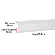 Guardapolvo automático 100 cm blanco, HERMEX