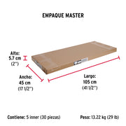 Guardapolvo automático 100 cm dorado, HERMEX