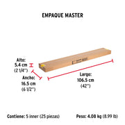 Guardapolvo fijo de 100 cm, blanco, HERMEX