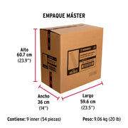 Guardapolvo con funda 95 cm, café, HERMEX
