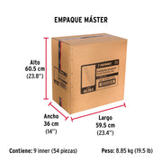 Guardapolvo con funda 95 cm, negro, HERMEX