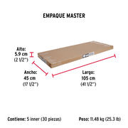 Guardapolvo automático 90 cm aluminio, HERMEX