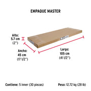 Guardapolvo automático 90 cm blanco, HERMEX