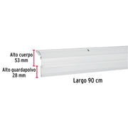 Guardapolvo automático 90 cm blanco, HERMEX