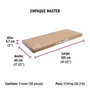 Guardapolvo automático 90 cm dorado, HERMEX