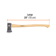 Hacha Boy 2-1/4 lb, mango de hickory 28', TRUPER