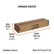 Cincel de punta zanco hexagonal de 20', TRUPER