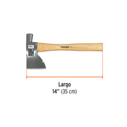 Hacha Doméstica 1-1/2 lb, mango hickory 14', TRUPER