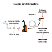 Hidrolavadora eléctrica 2000 PSI, TRUPER