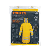 Gabardina impermeable doble capa con reflejante, CH, TRUPER