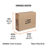 Inversor de corriente de 1200 W con puertos USB, TRUPER