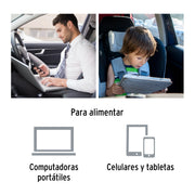 Inversor de corriente de 120 W con puertos USB, TRUPER