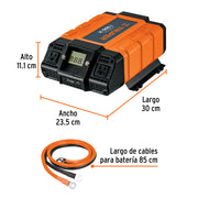 Inversor de corriente de 1500 W con puertos USB, TRUPER