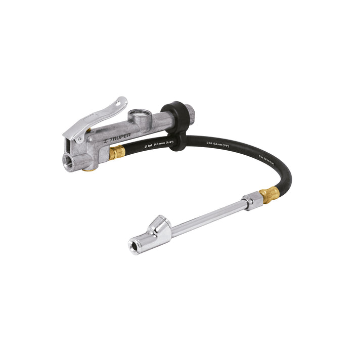 Inflador calibrador de cabeza doble, profesional, TRUPER